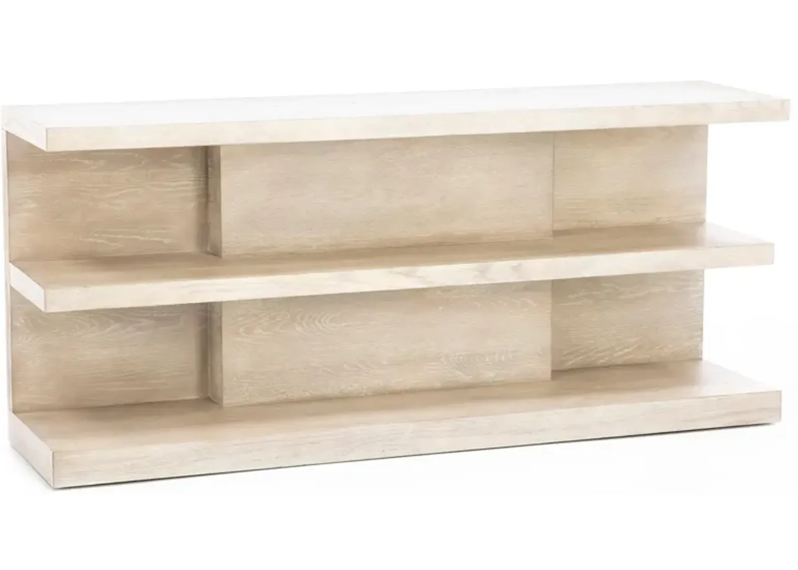 Grand Luxe Open Shelf Console Table