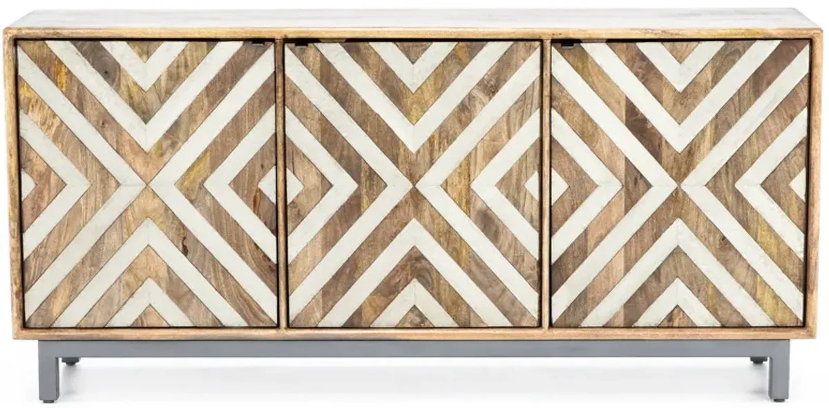 Grand Luxe Chevron 69" Console