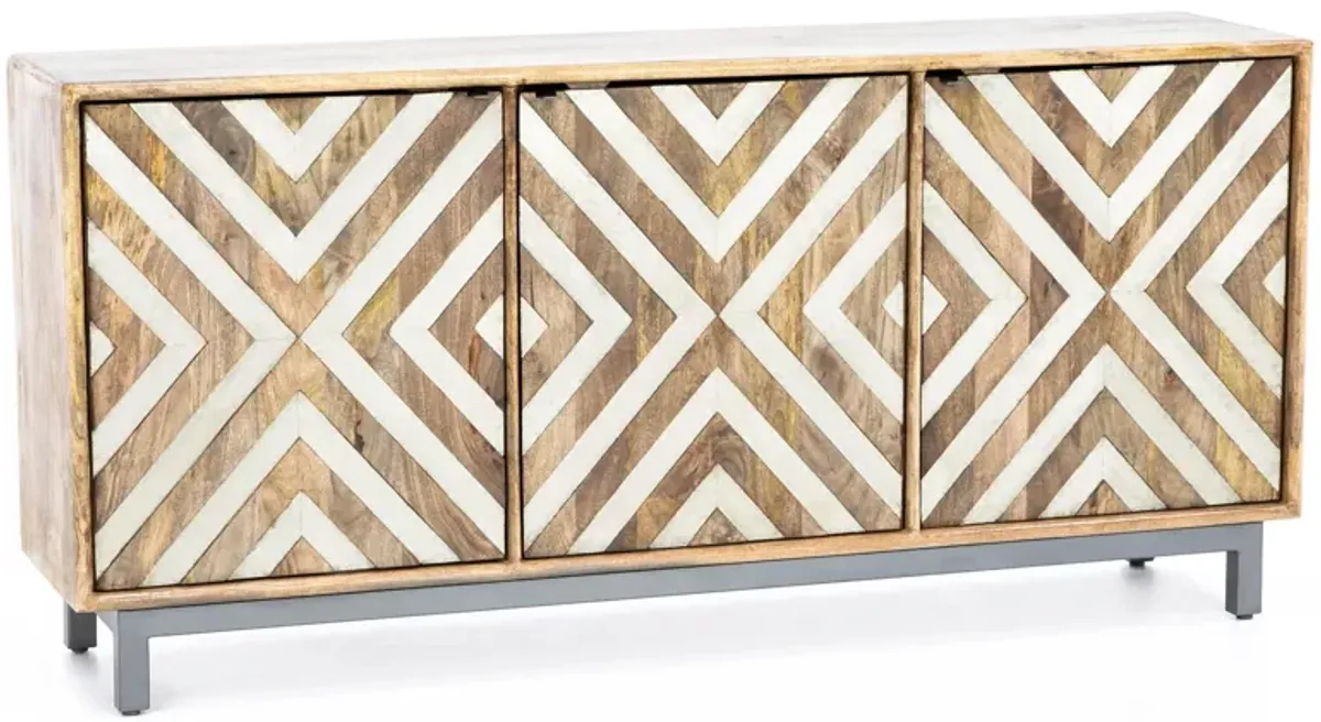 Grand Luxe Chevron 69" Console