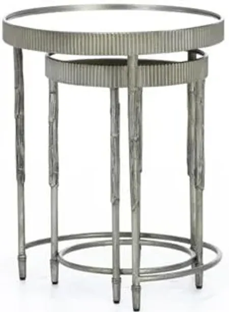 Grand Luxe Silver Nesting Tables