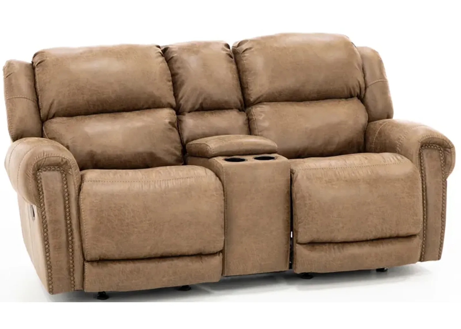 Montana Rocking Reclining Console Loveseat