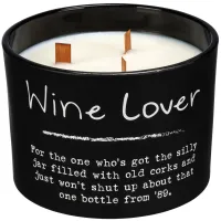 Wine Lover Lavender Candle 3.5"W x 4.5"H
