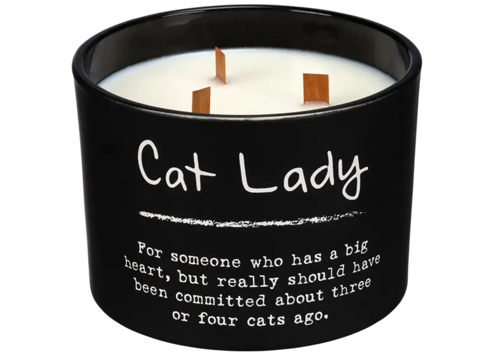 Cat Lady Lemongrass Candle 3.5"W x 4.5"H