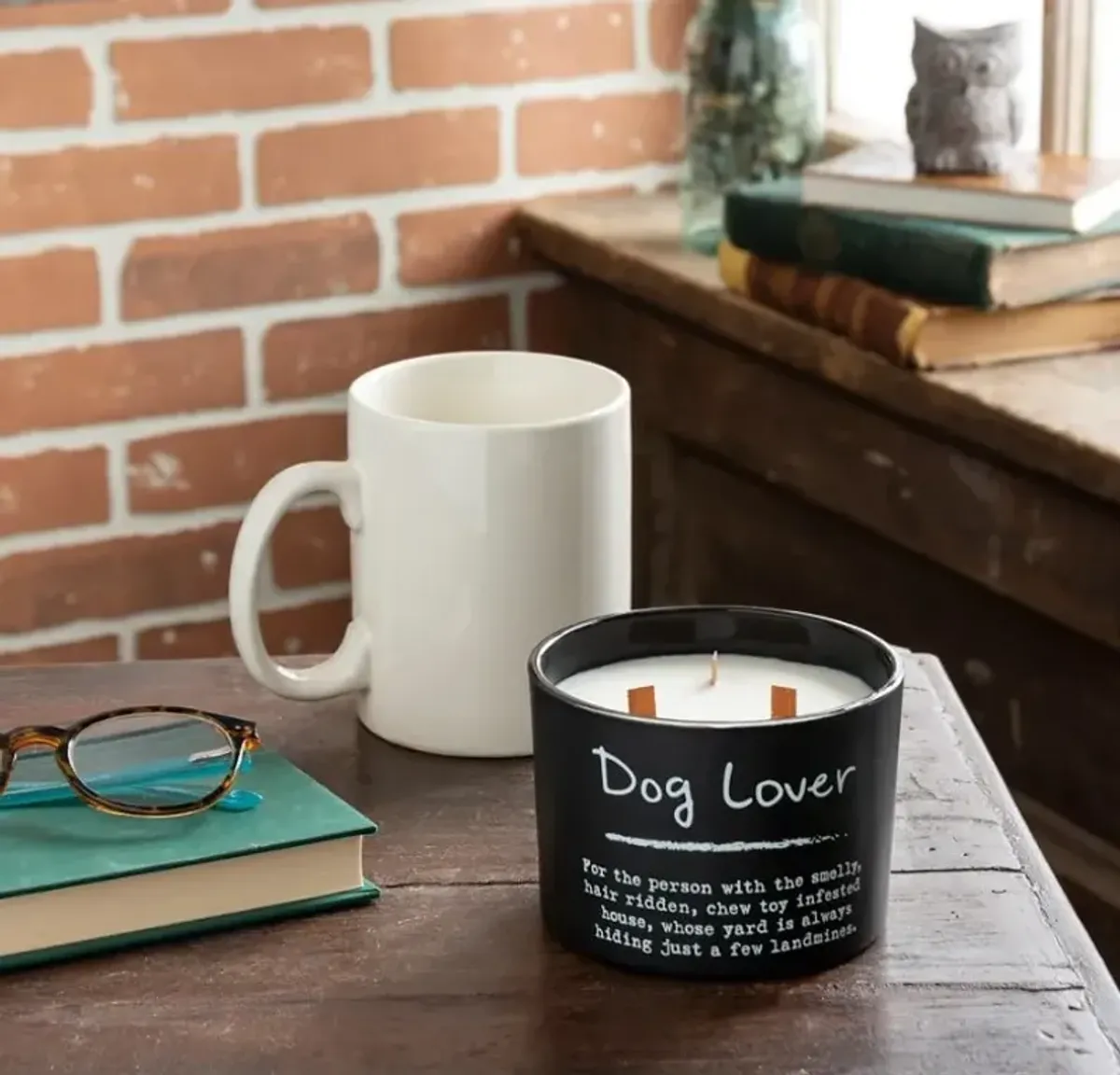 Dog Lover Sea Salt Candle 3.5"W x 4.5"H