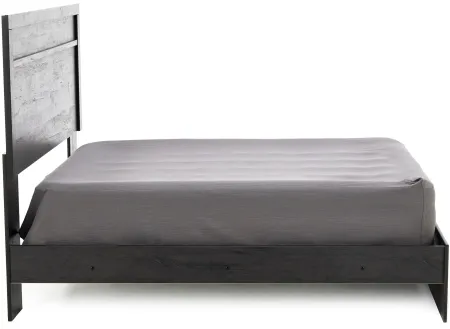Essentials Full Panel Bed, Charcoal