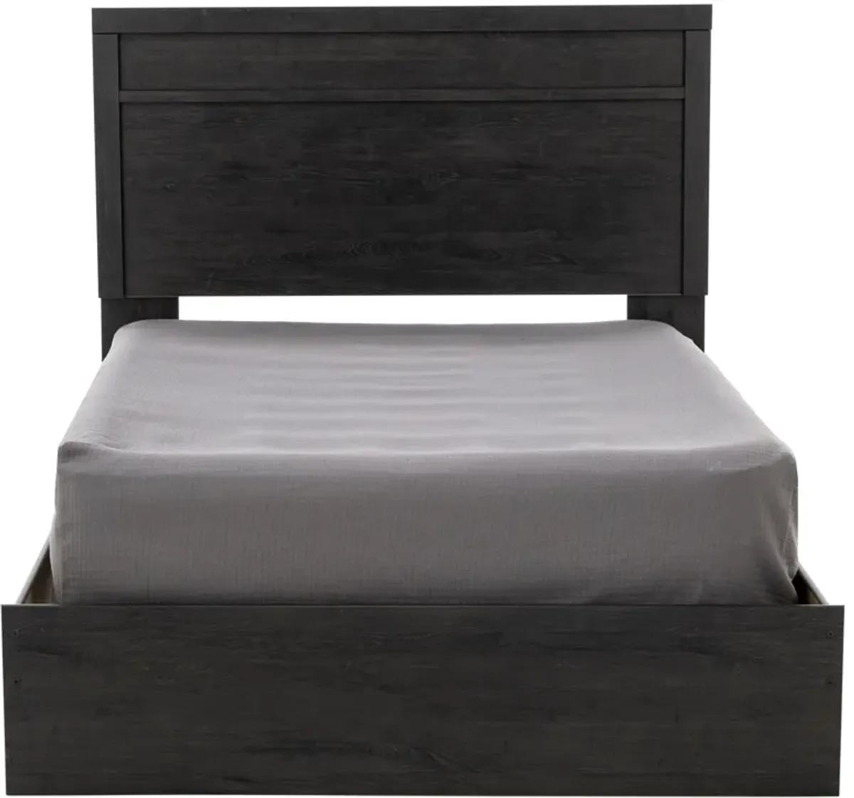 Essentials Queen Panel Bed, Charcoal