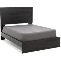 Essentials Queen Panel Bed, Charcoal