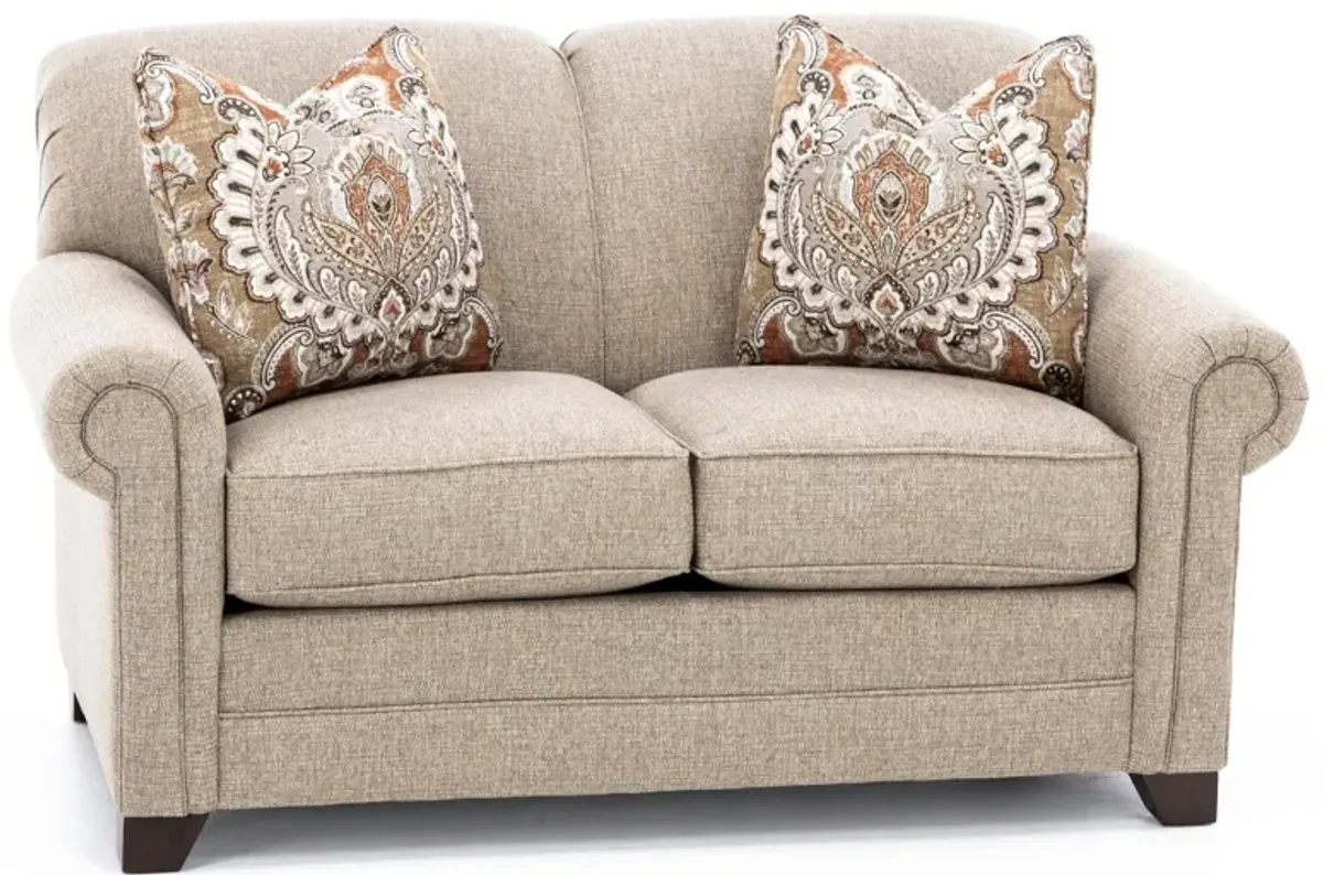 Amy Panel Arm Loveseat