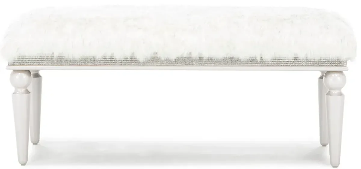 Michael Amini Glimmering Heights Bed Bench