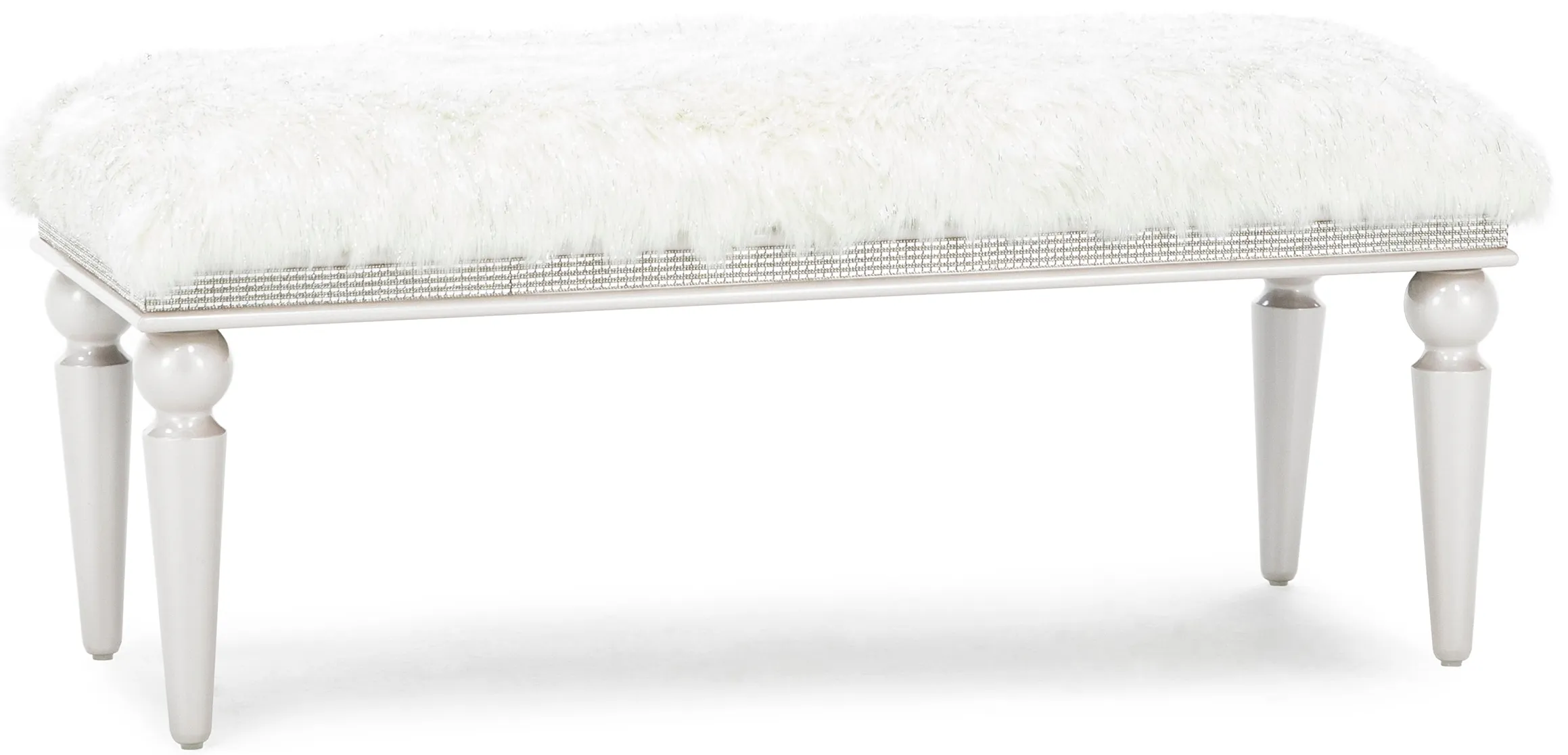 Michael Amini Glimmering Heights Bed Bench