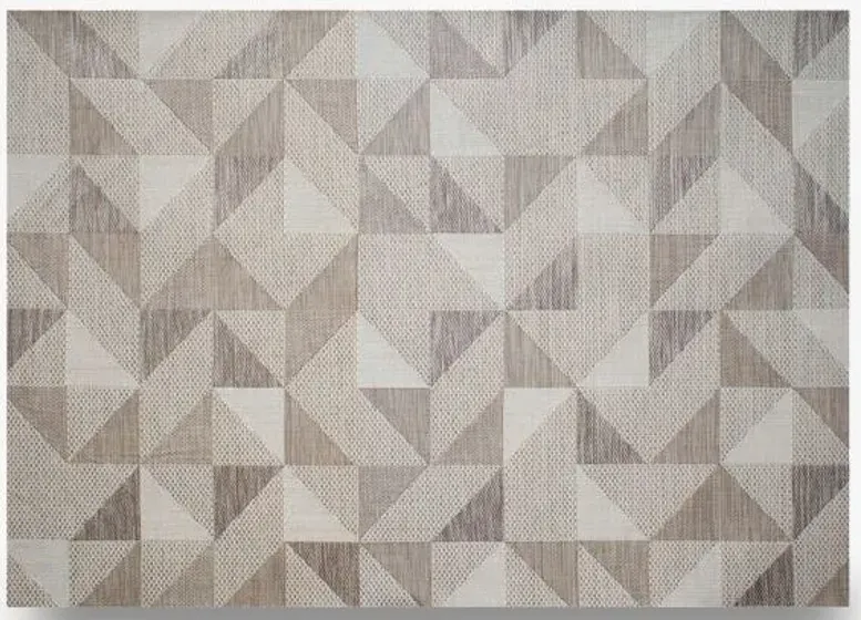 Prism Textured Taupe 7'10"X 10' Patio Area Rug