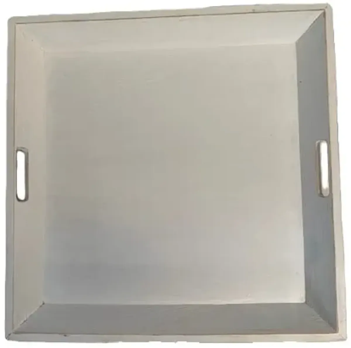 Ivory Serving Tray with Handles 24"W x 24"L