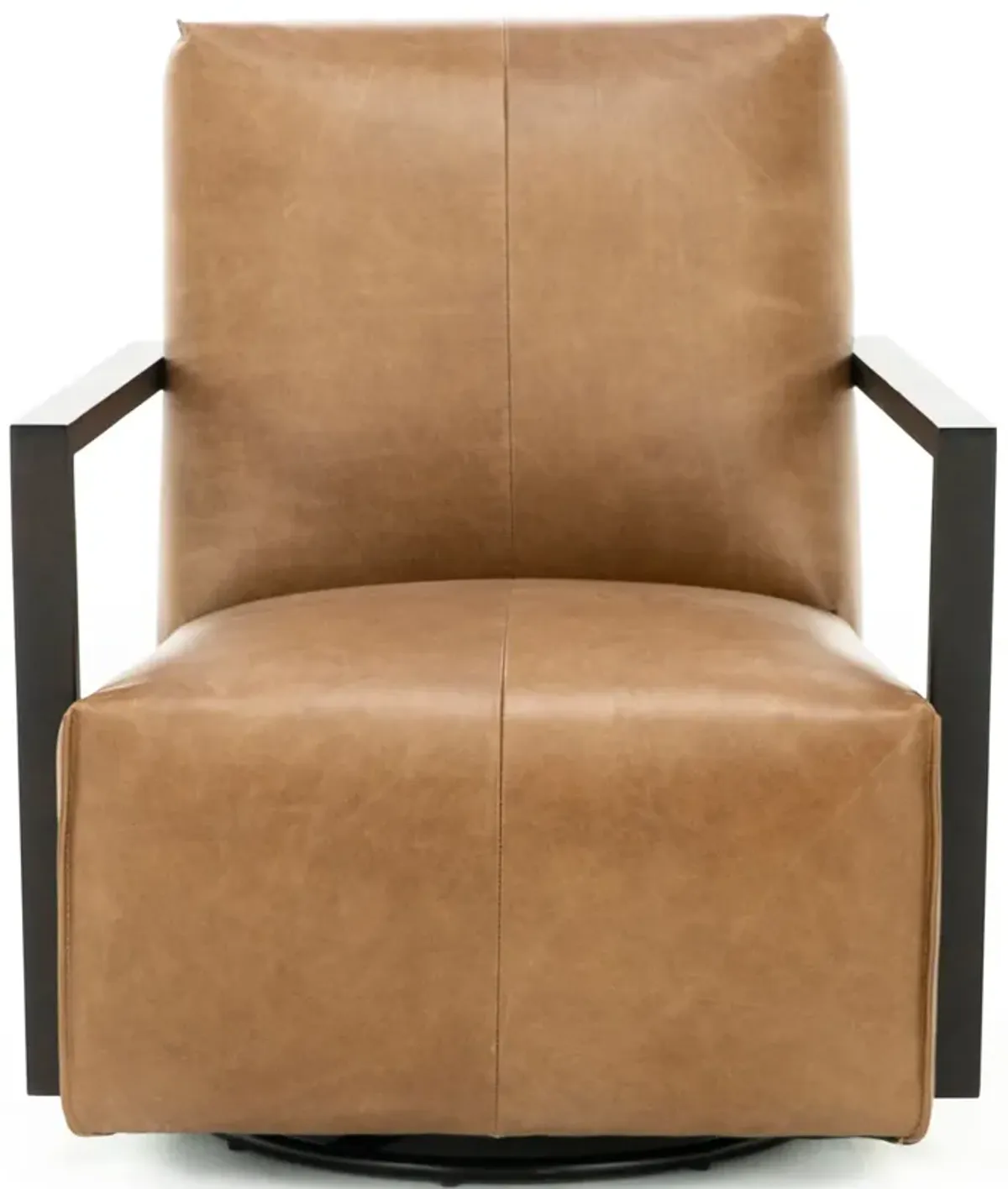 Ben Leather Swivel Glider