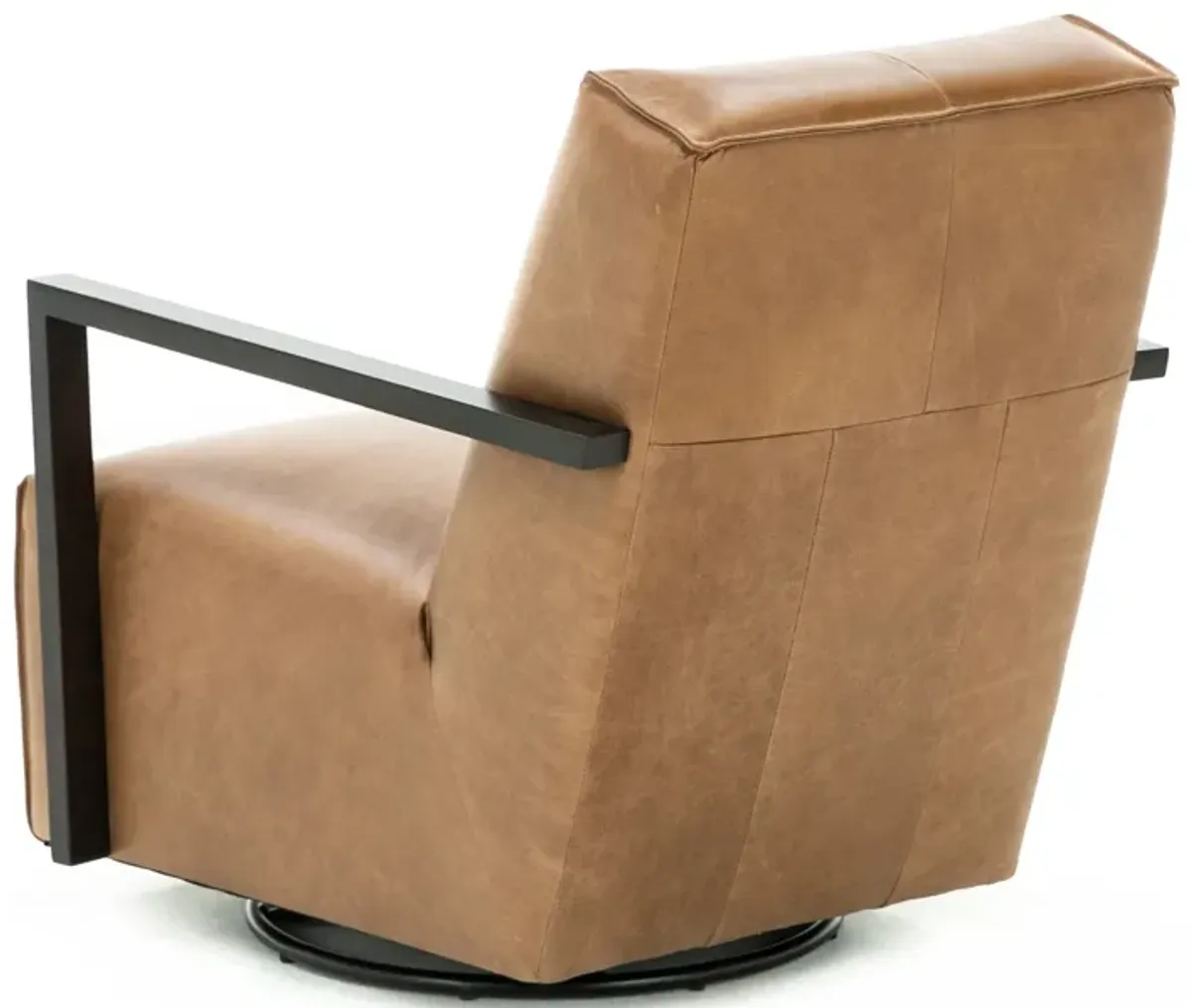 Ben Leather Swivel Glider