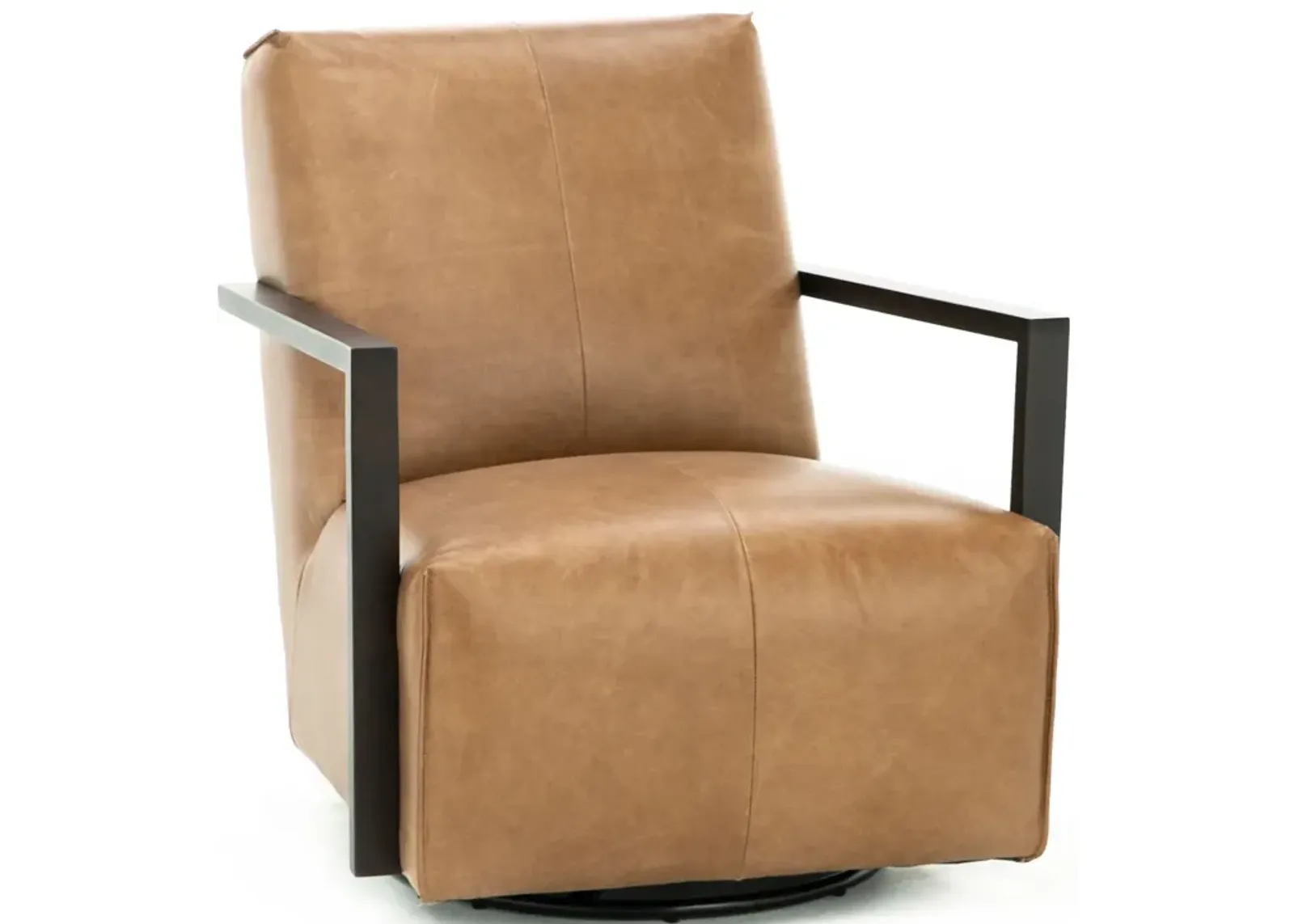 Ben Leather Swivel Glider