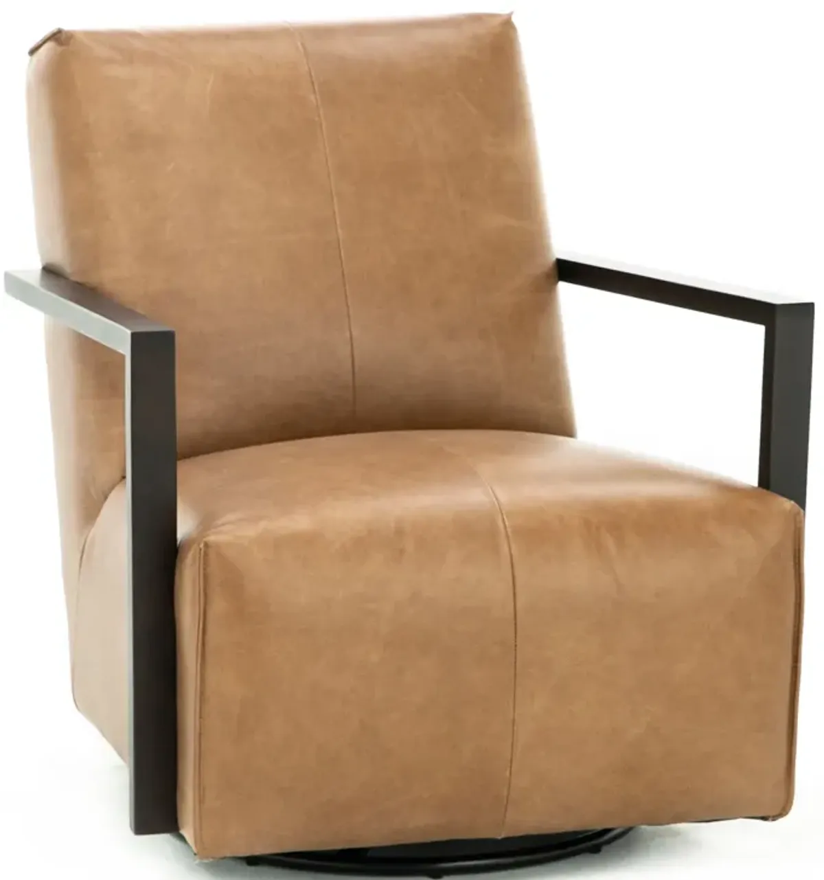 Ben Leather Swivel Glider