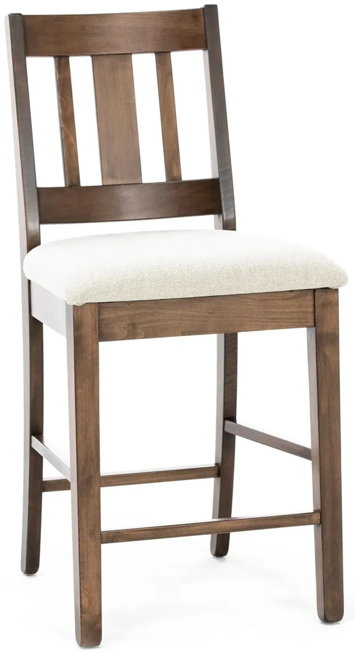 Gascho Mason 24" Upholstered Counter Stool in Walnut