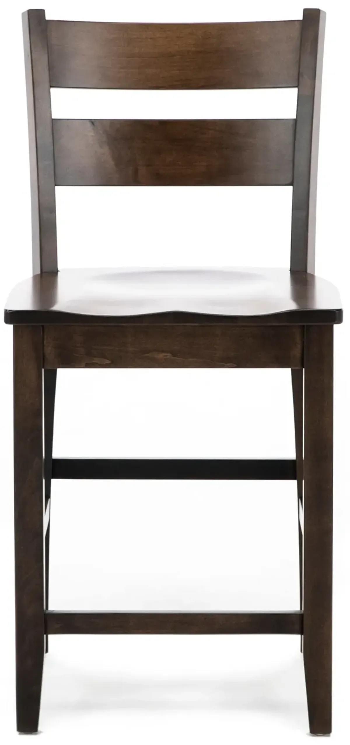 Lillian Ladder Back Counter Stool in Walnut