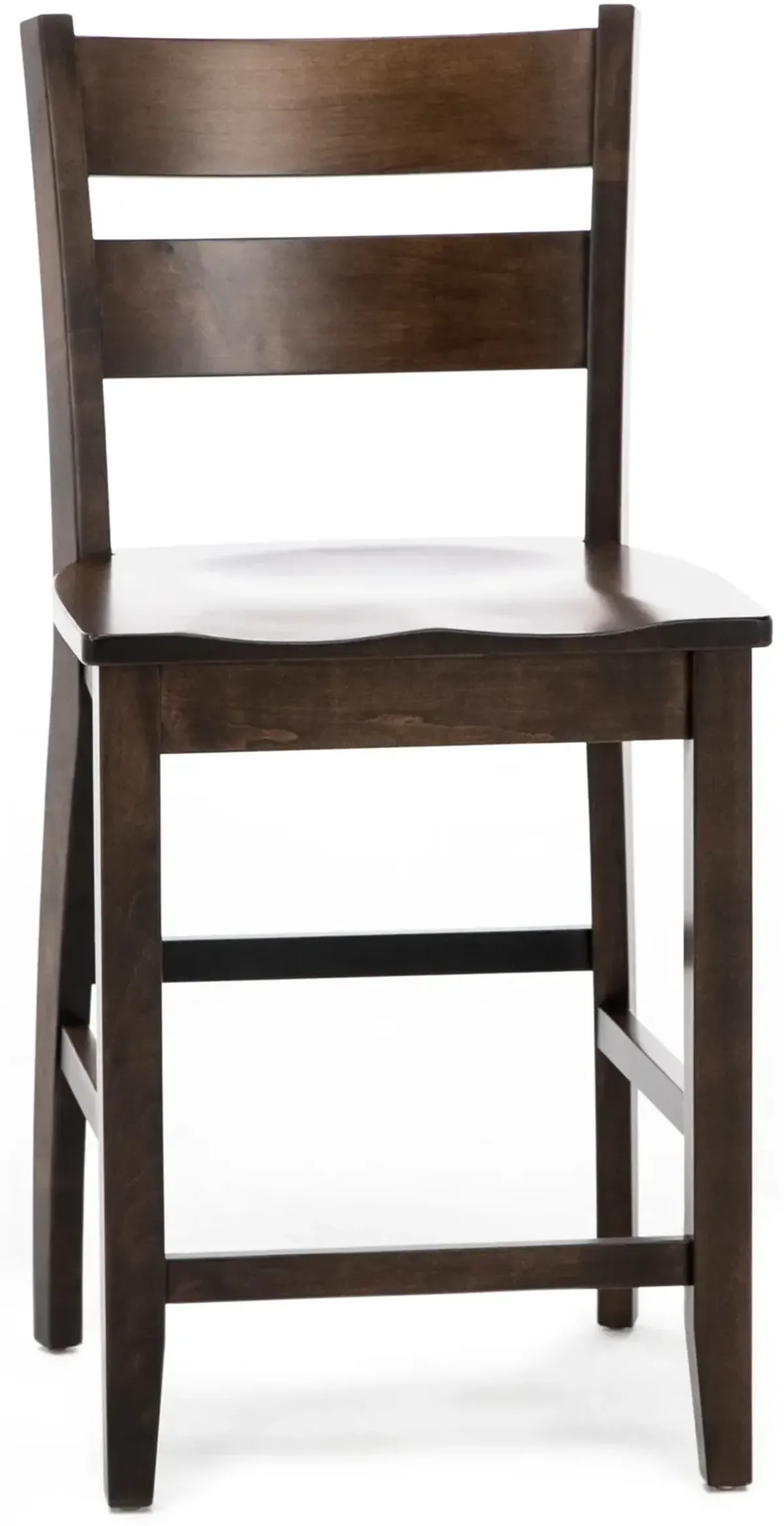 Lillian Ladder Back Counter Stool in Walnut