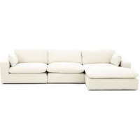 Dream 2 3-Pc. Chaise Sofa in Linen