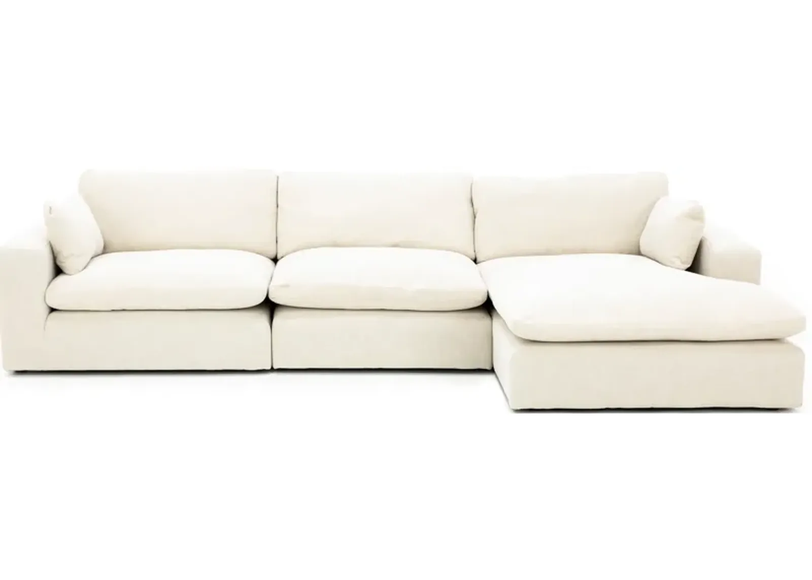 Dream 2 3-Pc. Chaise Sofa in Linen