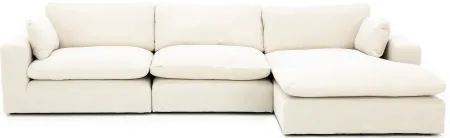Dream 2 3-Pc. Chaise Sofa in Linen