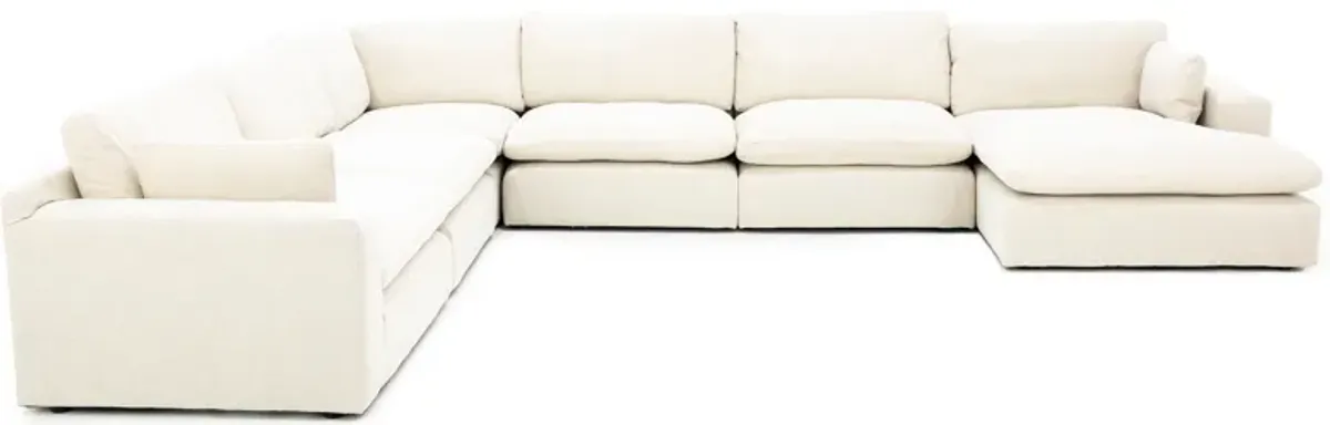 Dream 2 6-Pc. Modular In Linen In Linen In Right-Facing