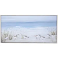 Brown Coastal Framed Art 55"W x 28"H