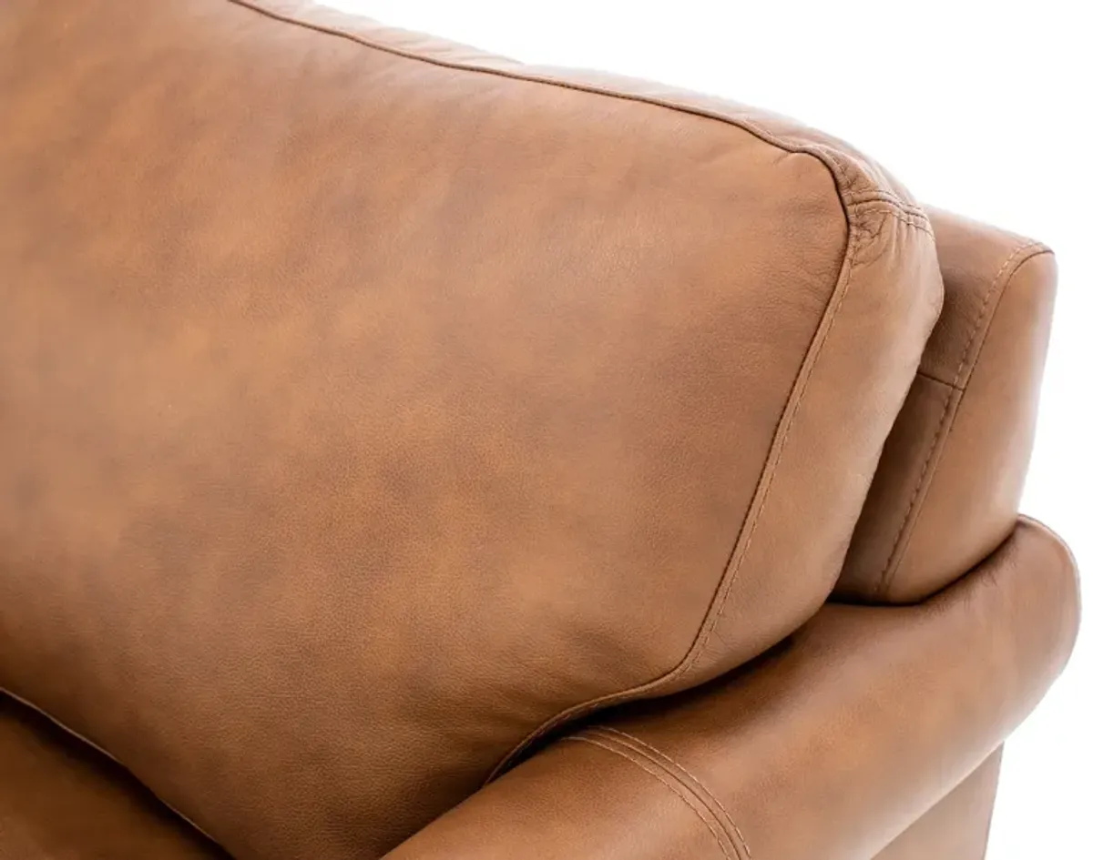 Sacramento Leather Small Sock Arm Sofa