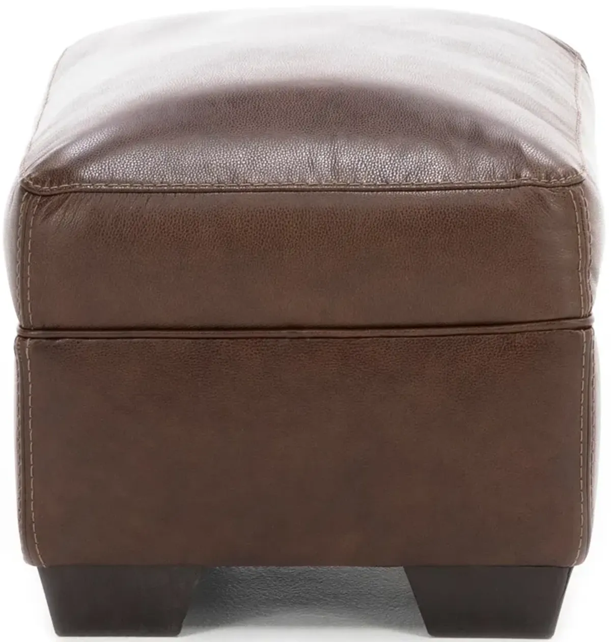 Theodore Leather Ottoman