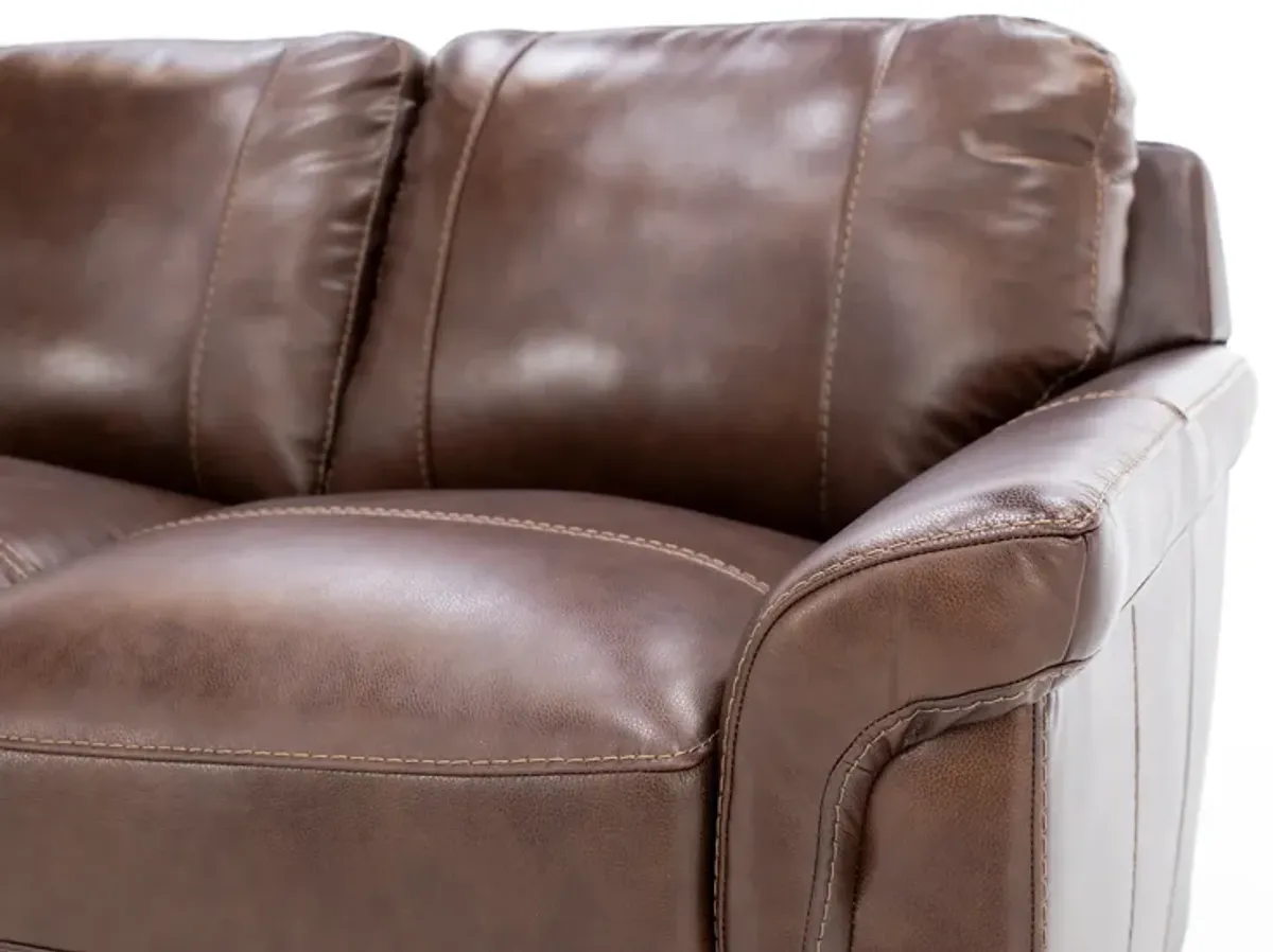 Theodore Leather Loveseat