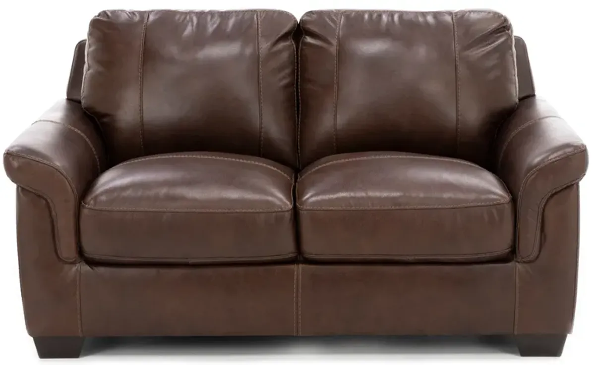 Theodore Leather Loveseat