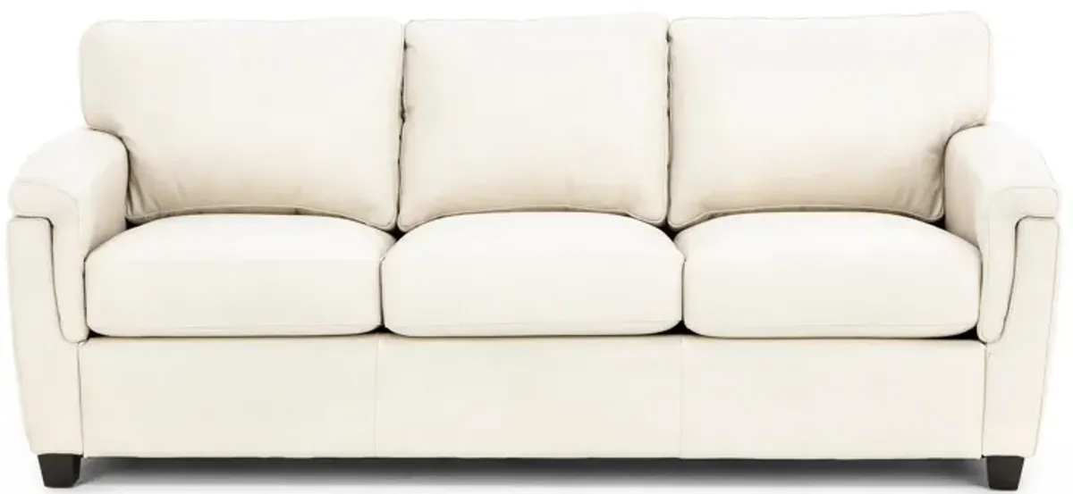 Sacramento Leather Medium Pillow Arm Sofa