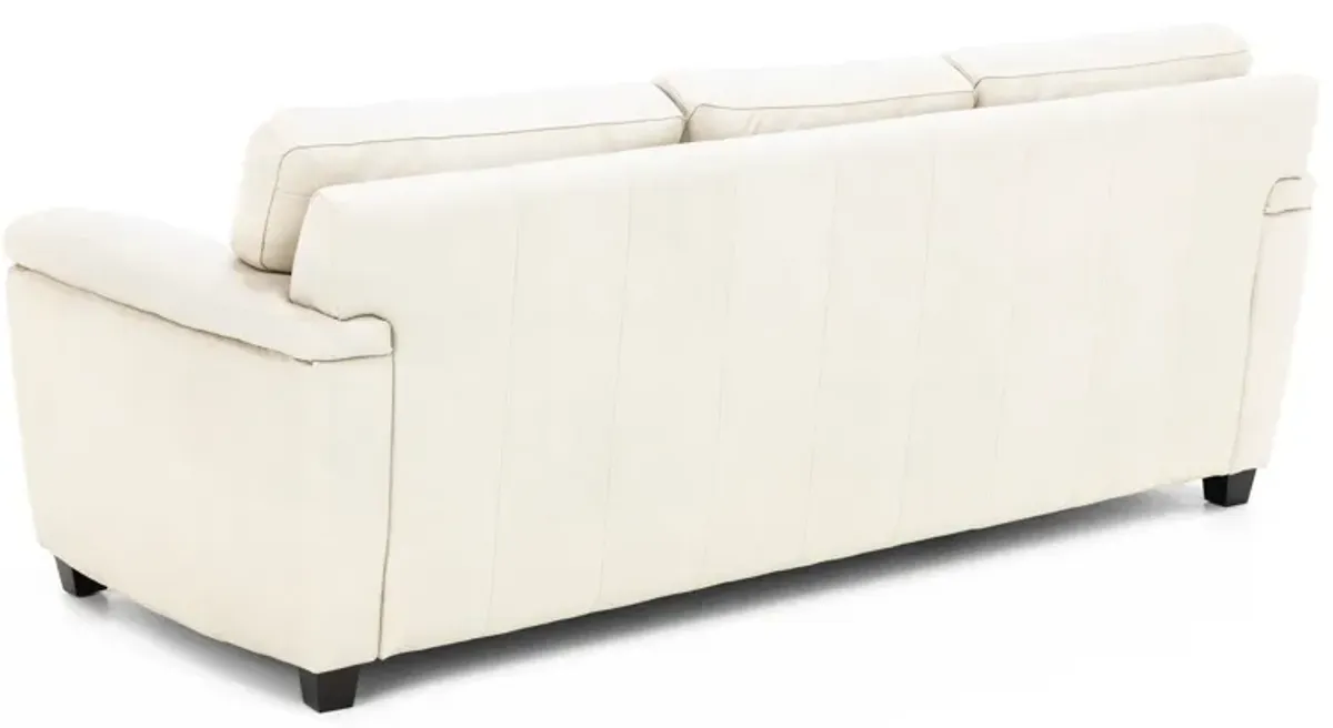 Sacramento Leather Medium Pillow Arm Sofa