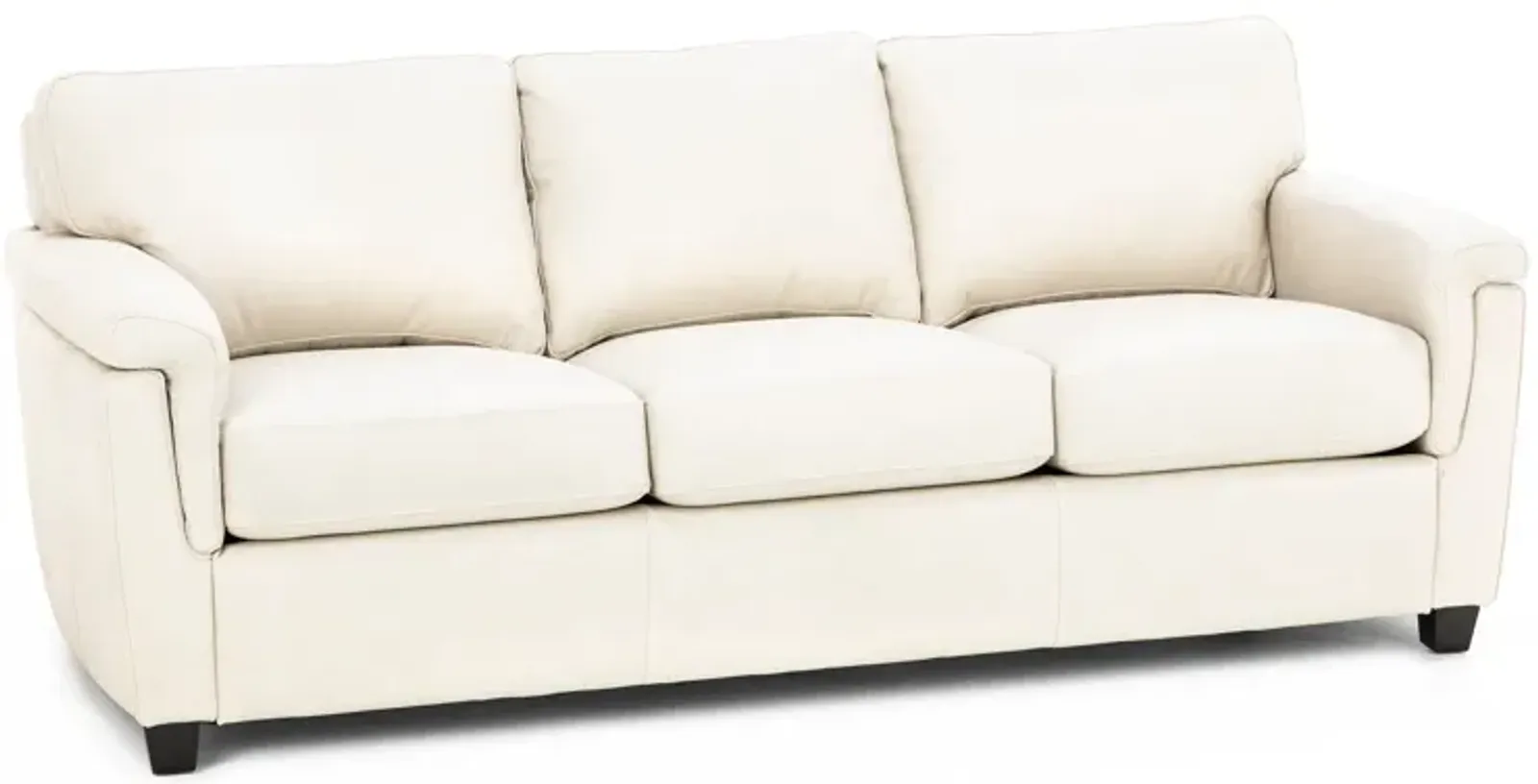 Sacramento Leather Medium Pillow Arm Sofa