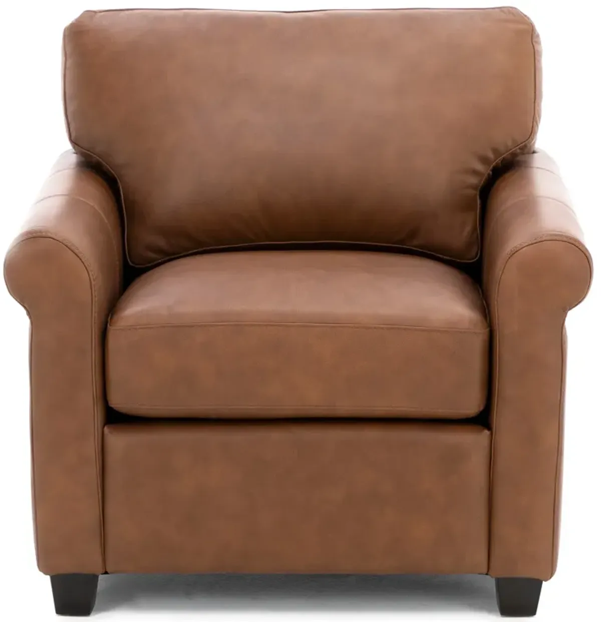 Sacramento Leather Small Sock Arm Chair