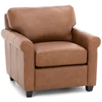 Sacramento Leather Small Sock Arm Chair