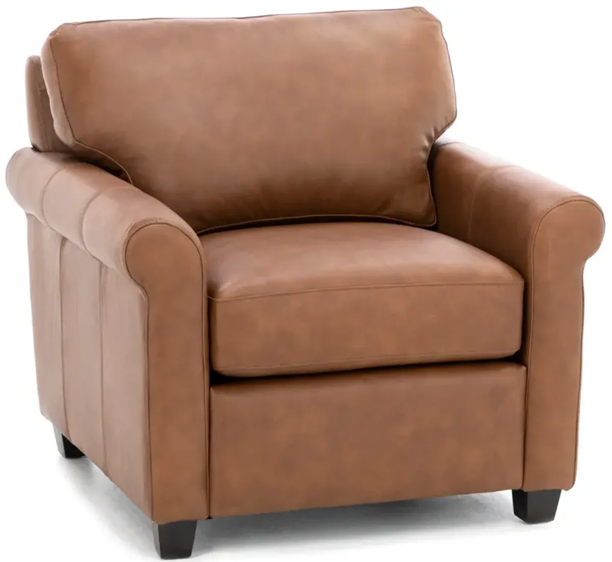 Sacramento Leather Small Sock Arm Chair