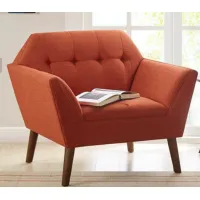 Newport Lounge Chair in Orange