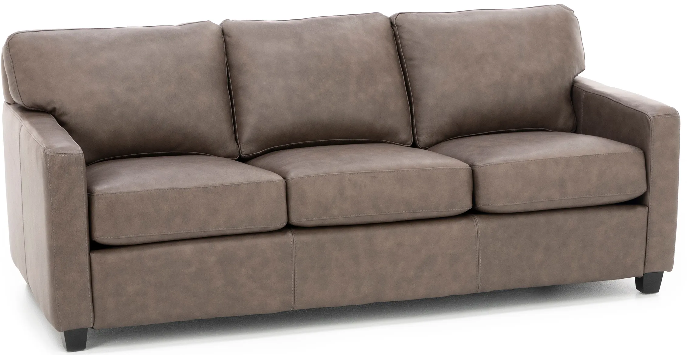 Sacramento Leather Medium Track Arm Sofa