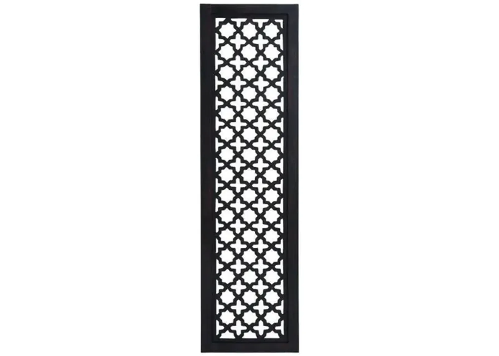 Black Ornamental Wood Wall Panel 20"W x 72"H