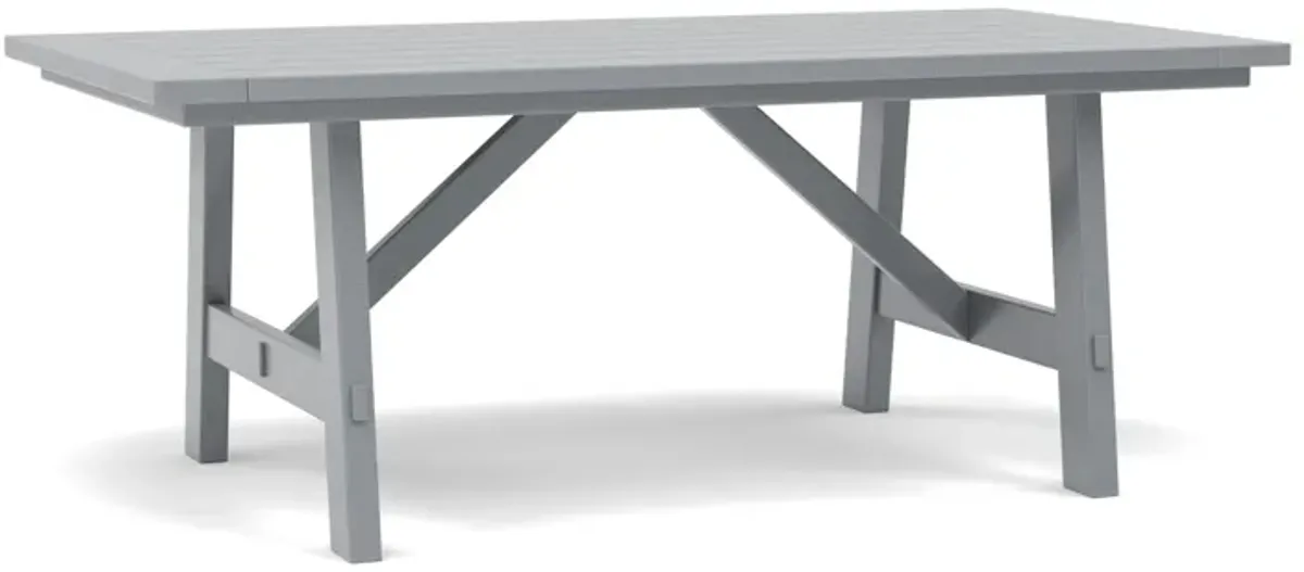 Rustic Farmhouse 39" X 75" Dining Table in Slate Grey