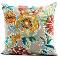 Colsen Floral Solarium Outdoor Pillow 16"W x 16"H
