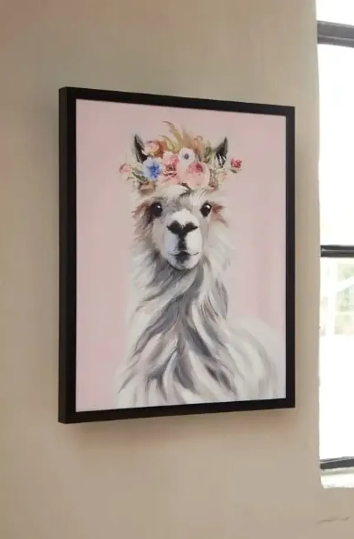 Josie Llama Wall Art 20"W x 24"H