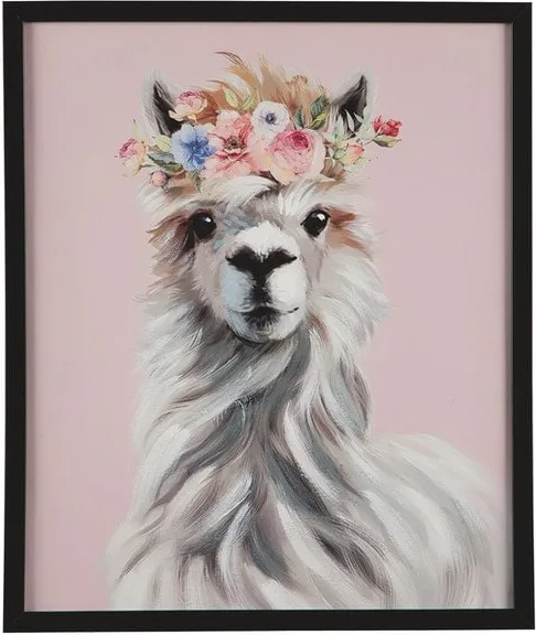 Josie Llama Wall Art 20"W x 24"H