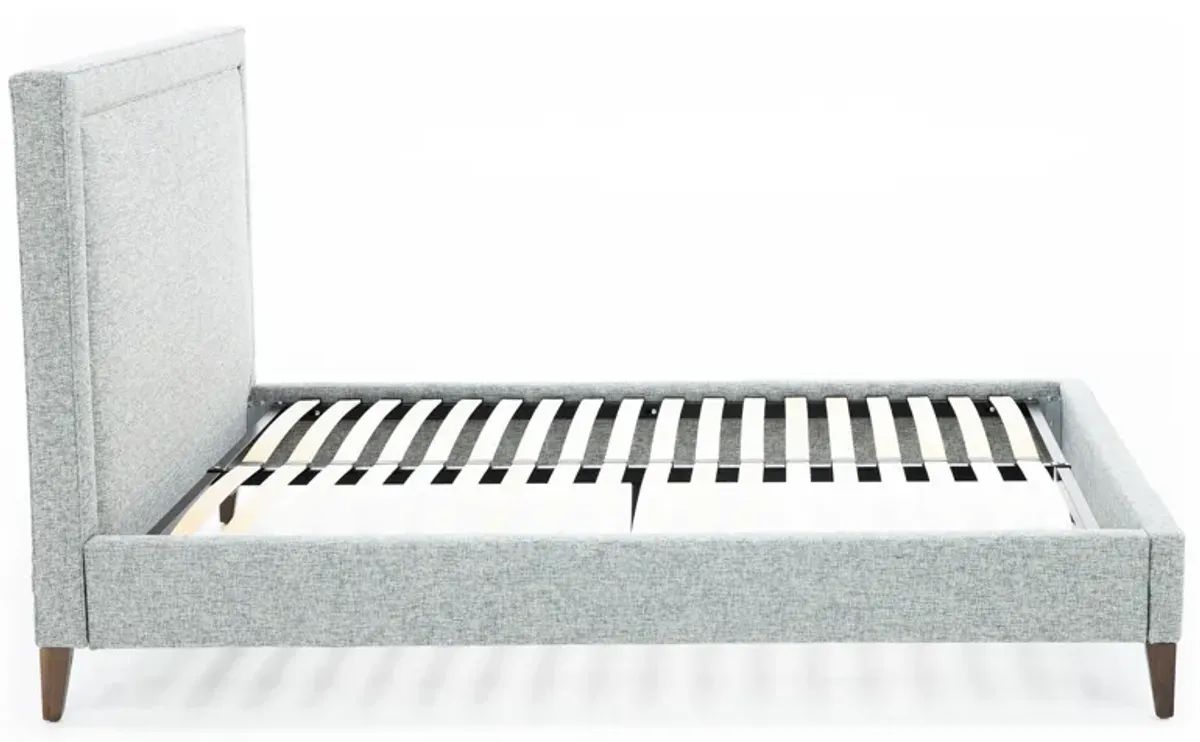 Classic 50" Queen Upholstered Bed In Tech Granite