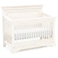 Stella Flat Top Crib in White