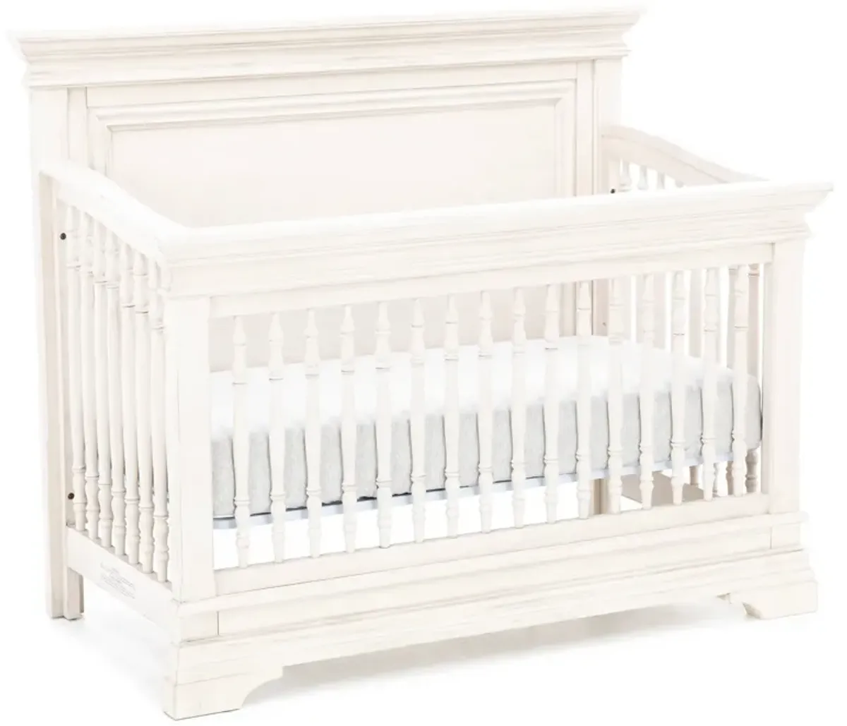 Stella Flat Top Crib in White