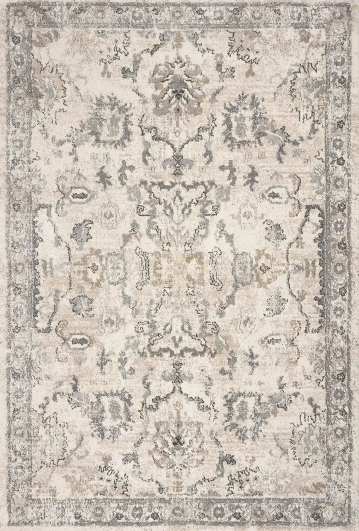 Hugo Ivory Farrah Area Rug 5'3"W x 7'7"L
