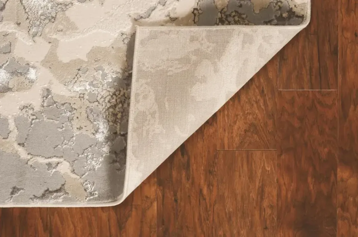 Luna Sand/Grey Area Rug 7'10"W x 10'10"L